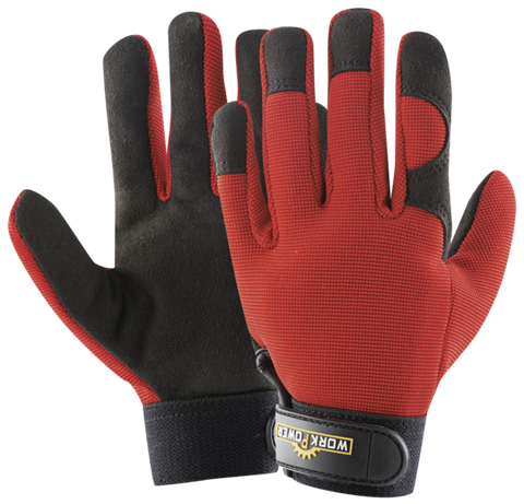 Kinder-Schutzhandschuh Fidel rot (12er-VPE)