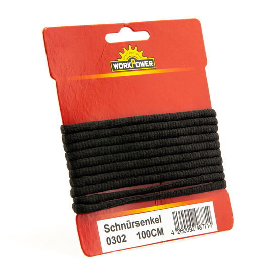 * Workpower Schuhband 2 Stück schwarz Länge 100cm