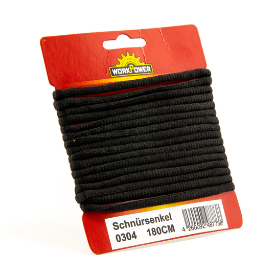 * Workpower Schuhband 2 Stück schwarz Länge 180cm