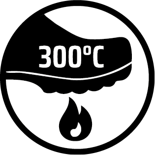 Piktogramm Hitzebeständig bis 300 Grad